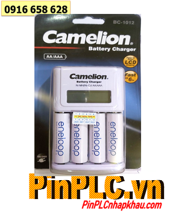 Camelion BC-1012; Bộ sạc pin AA Camelion BC-1012 _kèm 4 pin sạc Eneloop AA2000mAh 1.2v